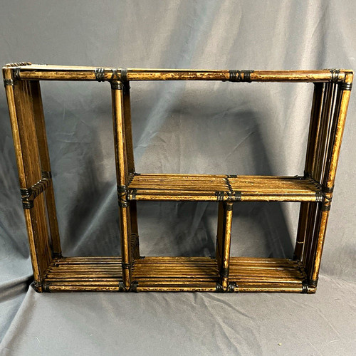 Bamboo shelving unit - bamboo, unit,