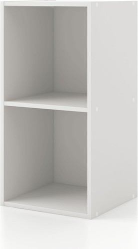 White cube storage organizer - white,